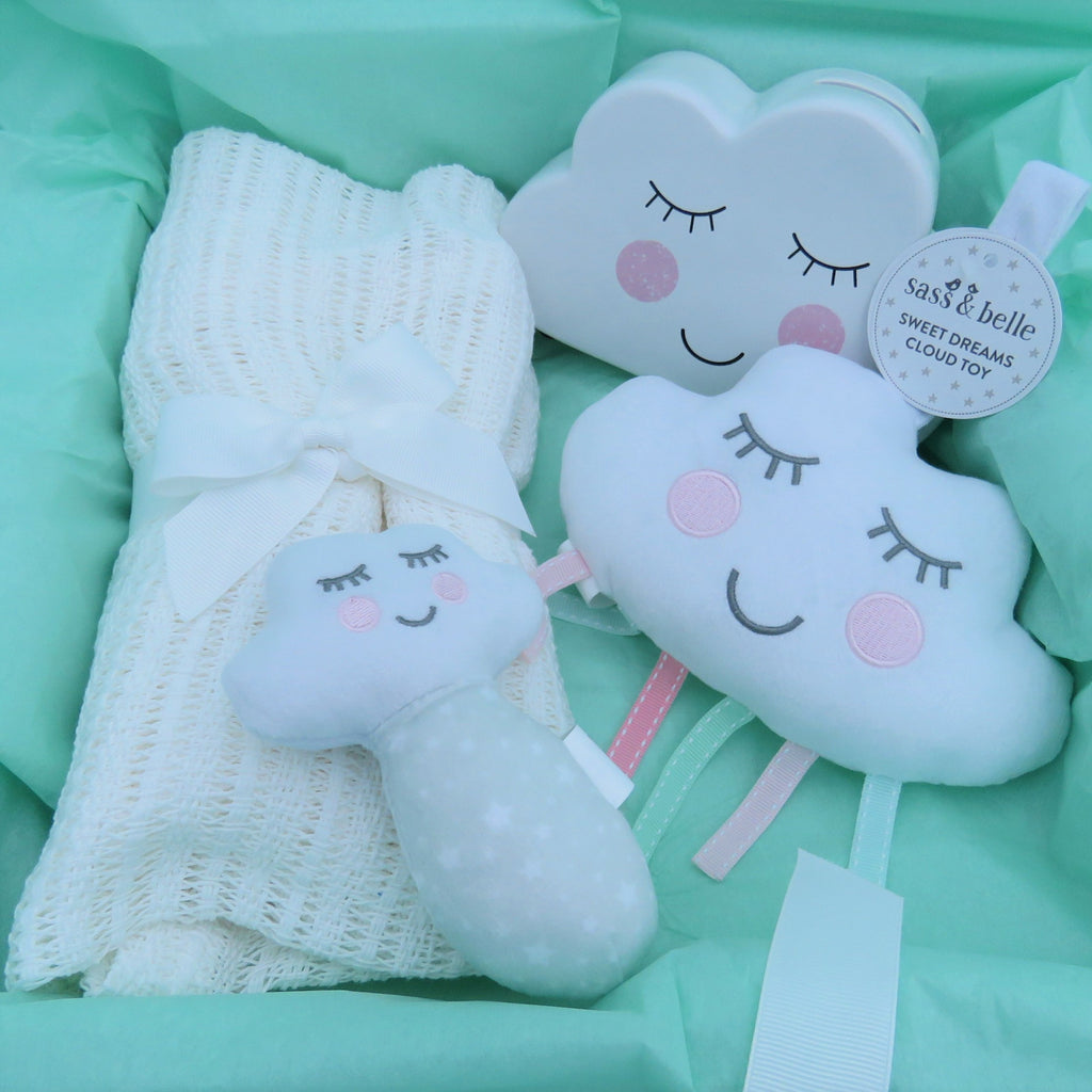 Sweet Dreams Cloud Baby Keepsake Gift Box